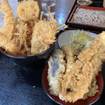 お食事 ほづみ - 穴子30センチオーバー。因みにさつま芋天が、最高に美味しい！さすが茨城のさつま芋なのか、人生最高のさつま芋天と言っても過言でない。