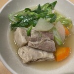 手打ち蕎麦みながわ - 塩角煮と温野菜