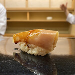 日本橋蛎殻町 すぎた - 子持ちヤリイカ　この時期のスペシャリテ