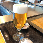 那古亭 - 生ビールプレミアムモルツ1400円