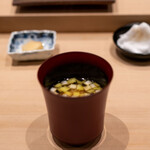 Sushi En - 2023.3 黄ニラのお味噌汁