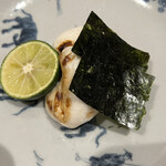 銀座 しのはら - [追加料理]
      虎河豚白子 磯辺焼き