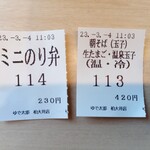 ゆで太郎 - 食券(2023.3.4) 