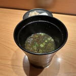鮨 つぼみ - 青さの味噌汁