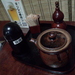 Ichikawa - 調味料。うなぎのタレ、醤油、山椒