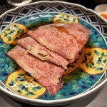 焼肉 きたん - 松阪牛サーロインの焼きすき