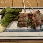 炉ばた焼 網場 - アスパラ、ベーコンの食感が最高！！！