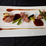 cafe Ondo - 鴨胸肉の低温調理シェリービネガーソース