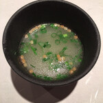 焼鳥 朱夏 - 鶏スープ