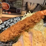 とんかつ けい太 - エビフライ