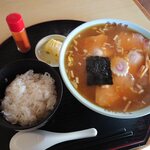 北海道屋 - 味噌チャーシュー　半ライス（￥630）