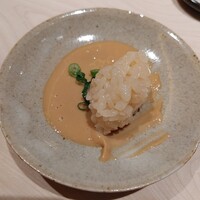 鮨 若尊 - 残ったソースにシャリ