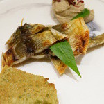 神保町 傳 - 【2013.7.1】鮎、肝のパテ、蓼パン