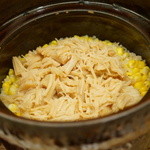 神保町 傳 - 【2013.7.1】ホタテ貝柱とコーンのご飯