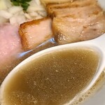 西永福の煮干箱 - クリアなセメントスープが雑味がなく、メチャクチャ美味しいですね