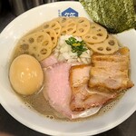 西永福の煮干箱 - 特製煮干しラーメン1250円+レンコン50円