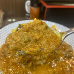 ヌードル＆スパイスカレー 今日の1番 - 朝限定セットのオクラキーマカレー(日によって変わります)