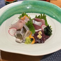 お料理 とみやま - お刺身盛り合わせ
