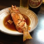 ながいん家 - 強力。
ハチメの煮付け。

ノドクロなど目じゃない程、旨いのではないかね。