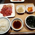 焼肉　平松 - アバラ焼肉ランチ1,600円＋ご飯大盛