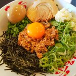 まる重 - 神豚味玉まぜそば