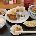 手打ちうどん 西村 - ぶっかけセット、ちくわ天