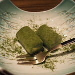 新宿 うなぎ菊川 - 抹茶アイス