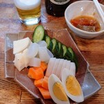 お山の大将 - お新香 350円（小は200円）