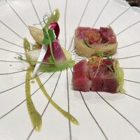 京都 三条 やま平 - マグロのテリーヌ　春キャベツ