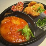 やさい中華 四川菜 - Ｗおかず（白飯無し） 海老チリたまご＋油淋鶏