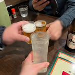 Yotsukado Hanten - 瓶ビールとレモンサワーで乾杯♪(*^^)o∀*∀o(^^*)♪