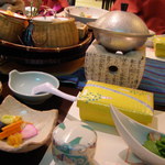 萩姫の湯栄楽館 - 夕食のはじまり