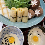 Toriyasa - 野菜　おかめとひょっとこの器にうずらの卵