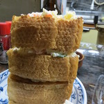 庚申酒場 - ボリューミーなサンドイッチの完成♡♡♡