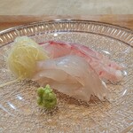 貴ぶ - 刺身　胡椒鯛、ほうぼう