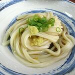 日の出製麺所 - ぬるい（小）しょうが、ねぎ、だし醤油