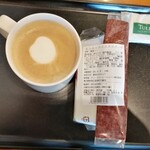 タリーズコーヒー - 朝の部　モーニングセット　ラテ　トールサイズ