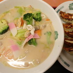 日高屋 - 日高ちゃんぽん＋餃子セット