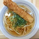 Tsurumaru Udon - かけうどん ¥230ちくわ天 ¥130