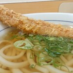 Tsurumaru Udon - かけうどん ¥230ちくわ天 ¥130