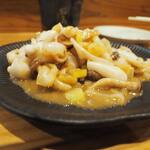 卓 - イカバター炒めその３