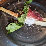 トラットリア カンパーナ ジロウマル - 生ハムとホワイトアスパラ