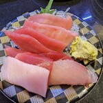 回し寿司 活 活美登利 - 【2023/3】刺盛りまぐろ3種