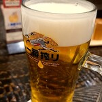 奥州ろばた センダイエキ天海 - 生ビール