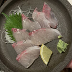 魚酔 - シマアジのお刺身