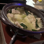 魚酔 - もつ鍋（塩味）