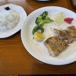 Resutoran Kurutowa - (料理)地養鶏ソテー(塩こしょう味付け)ライス付