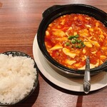 喜家楽 - マーボー豆腐＋ライス