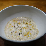 レストラン・カワサキ - ヒヨドリの丸ごとポタージュ