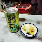 Mikado Saketen - 美加登屋酒店　お茶割り・白菜漬け